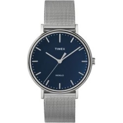 Montre-bracelet en acier inoxydable argenté Fairfield