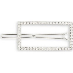 Silvertone & Crystal Hair Clip