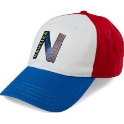 Casquette de baseball à six pans avec logo aux couleurs contrastées