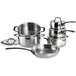 Batterie de cuisine Duet en acier inoxydable, 10 pièces
