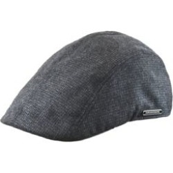 Casquette plate en mélange de laine et tweed à visière bec de canard