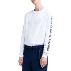 T-shirt en jersey de mélange de coton à manches longues