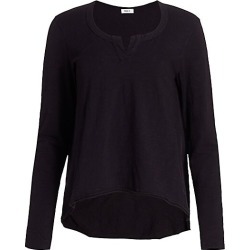 Wilt Women's Hi-Lo Long-Sleeve Tee - Black - Size XS