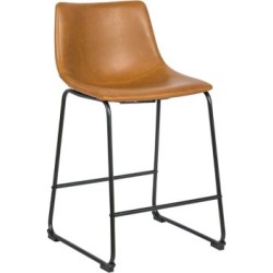 James Faux Leather Counter Stool