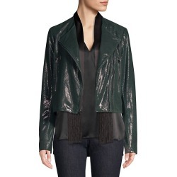 Julia Pine Grove Pebble Shine Leather Jacket