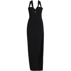 Sleeveless Slit Cutout Gown