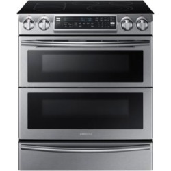 NE58K9850WS/AC - Cuisinière électrique en acier inoxydable de 5,8 pi³ avec technologie Flex Duo