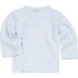 Kissy Kissy Baby Boy's Striped Cotton Tee - Light Blue - Size 0-3 Months