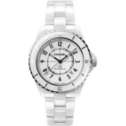 J12 White Ceramic & Stainless Steel Calibre 12.1 Bracelet Watch