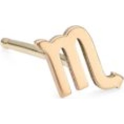 Itty Bitty 14K Yellow Gold Zodiac Sign Single Stud Earring