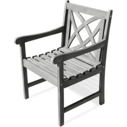 Chaise à bras de jardin en bois Renaissance
