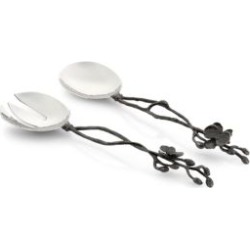 Black Orchid Set of 2 Stainless Steel Serving Spoons
