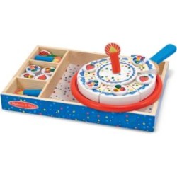 Jeu de gâteau de fête en bois, 34 morceaux