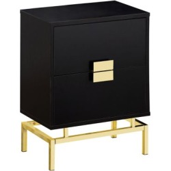 Table d'appoint blanche et chrome, 61 cm