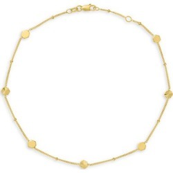 14K Yellow Gold Chain Anklet