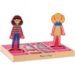 Abby and Emma Magnetic Wooden Dress-Up Dolls