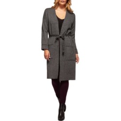 Cardigan en mélange de coton nouer à la taille