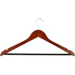 24-Pack Non Slip Wooden Coat Hangers