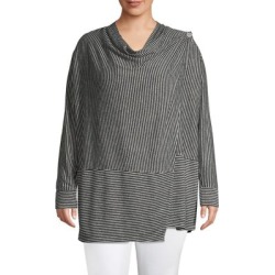 Cardigan rayé transformable