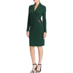 Robe en jersey de mélange de coton avec boucles