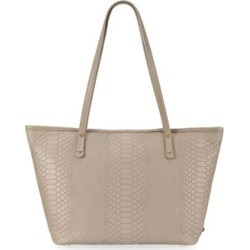Taylor Mini Zip Python-Embossed Leather Tote Bag