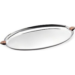 Ralph Lauren Wyatt Stainless Steel Oval Serving Tray