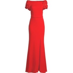 3D Floral Sleeve Gown