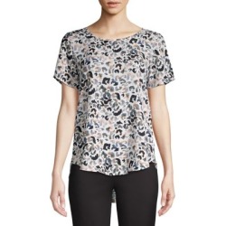 High-Low Printed Top
