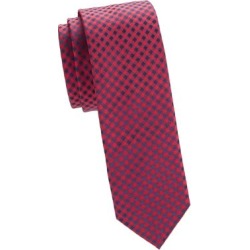 Slim Silk Gingham Tie