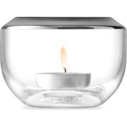 Space Platinum Glass Votive Holder