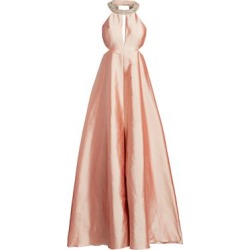 Cutout Taffeta Gown