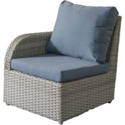 Fauteuil de jardin à accoudoir à gauche en osier résistant aux intempéries Brisbane