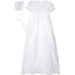 Baby Girl's Two-Piece Christening Gown & Bonnet Set