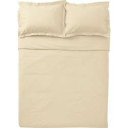 Smart Buy 3-Piece 250 Thread Count Cotton Percale Duvet Cover Set