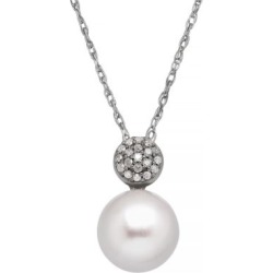 Collier en argent sterling avec perle en pendentif