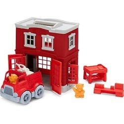 Green Toys Fire Station Toy Set