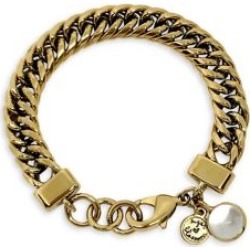 Bracelet en chaîne plaqué or 18 ct Augustine