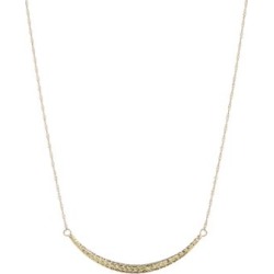 14KT Small Singapore Chain with Diamond Cut Hollow Oval Bar Neck Pendant
