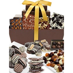 Chocolate Covered Company Mega Delectable Artisan Chocolate-Covered Basket