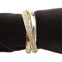 L'Objet Triple Napkin Rings/Set of 4 - Gold