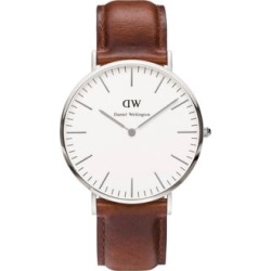Montre St. Mawes Classic avec bracelet en cuir, 40 mm