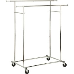 Honey-Can-Do Dual Collapsible Steel Garment Rack