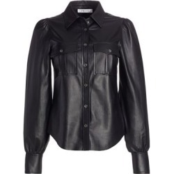 Fem Leather Military Shirt