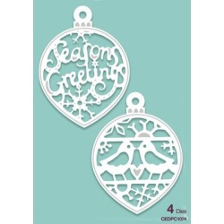 Creative expressions die paper cuts collection - seasons greetings bauble duo found on Bargain Bro Philippines from La Baie for $17.40