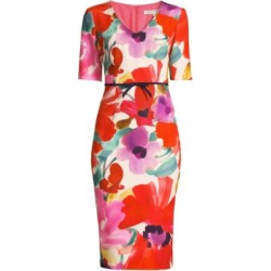 Camellia Blossom Smoothie Mid Century Dress
