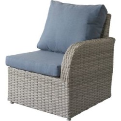 Fauteuil de jardin à accoudoir à droite en osier résistant aux intempéries Brisbane