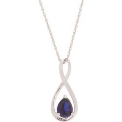 Sterling Silver Infinity Pendant Necklace