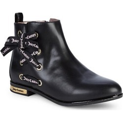 Girl's Side Ribbon Lace-Up Booties