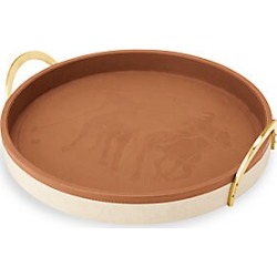 Ralph Lauren Garrett Leather & Canvas Tray