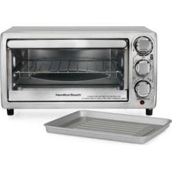 Four-Slice Stainless Steel Toaster Oven